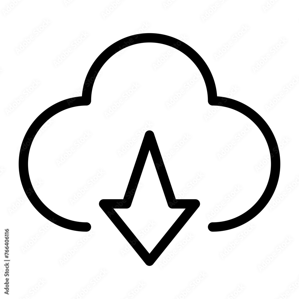 download line icon download line icon