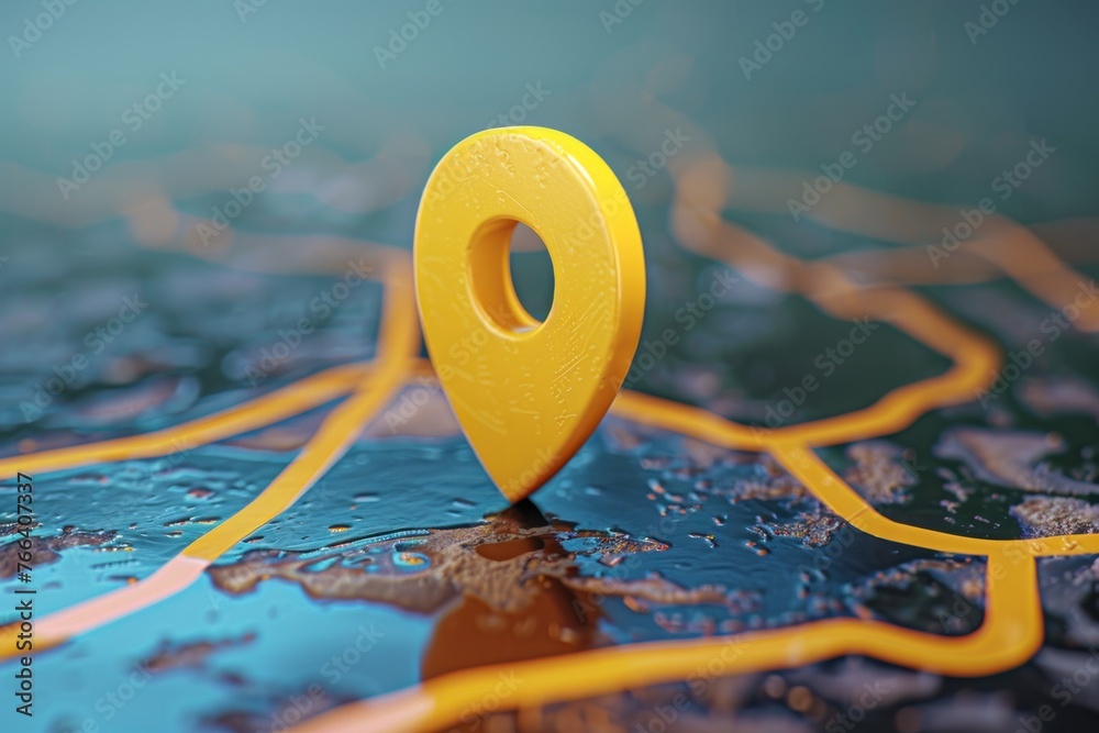 Map travel location. Locator mark of map and location pin or navigation icon sign on background with search Map travel location. Locator mark of map and location pin or navigation icon sign on background with search