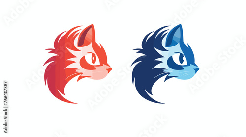 Very attractive cat logo suitable for logo purposes 