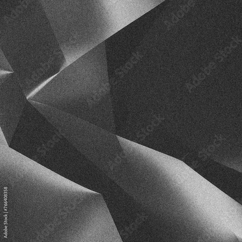 Black and white geometric noise grain background texture. Nostalgia, vintage 70s, 80s style