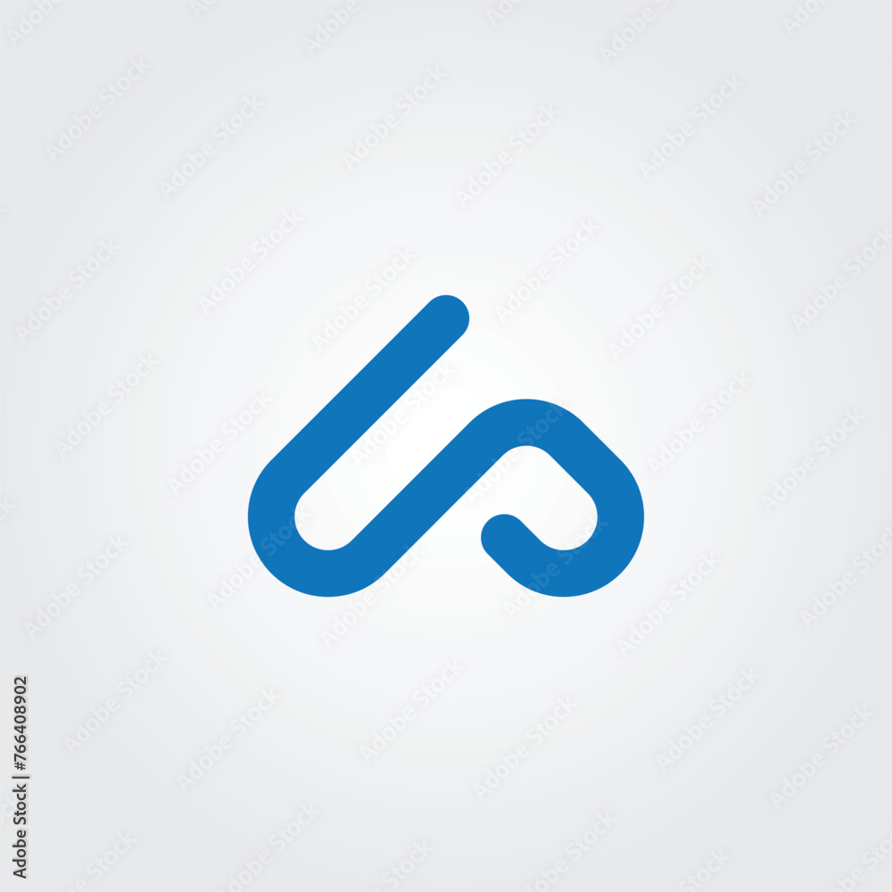 Triangle letter a logo design template white background Triangle letter a logo design template white background