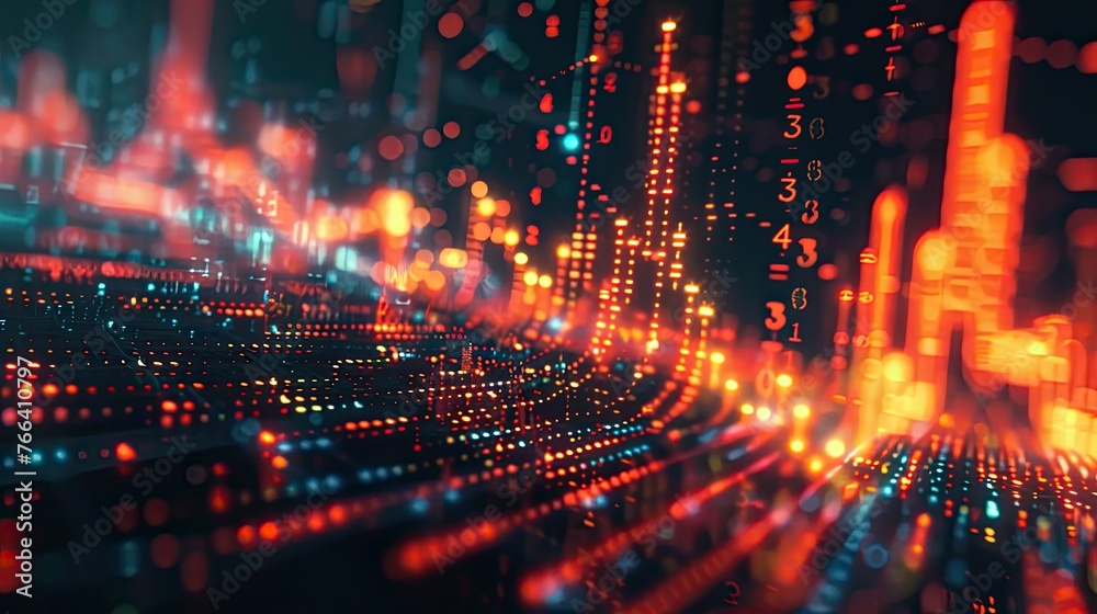 An abstract financial data visualization background, with glowing lines and numbers representing analytics, An abstract financial data visualization background, with glowing lines and numbers representing analytics,