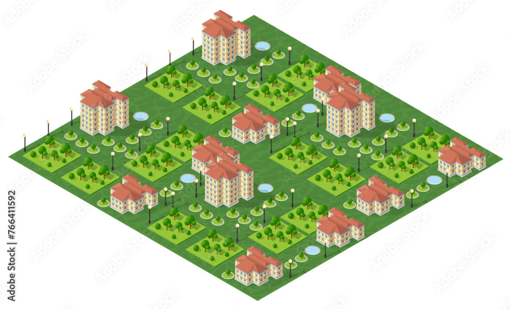 Isometric urban megalopolis top view of the city infrastructure town, Isometric urban megalopolis top view of the city infrastructure town,