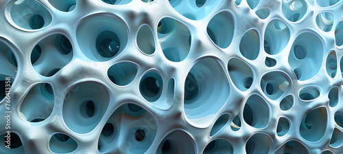 background voronoi abstract 3d mesh with holes