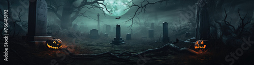 spooky horror digital banner