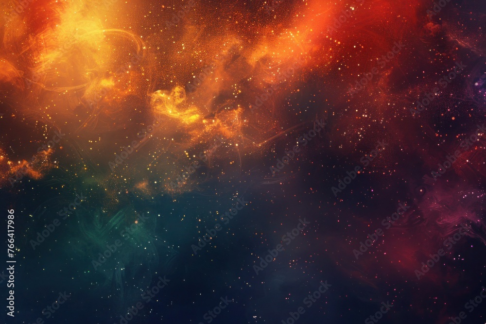 Naklejka premium Abstract marbled acrylic paint ink painted waves painting texture colorful background banner Generative AI