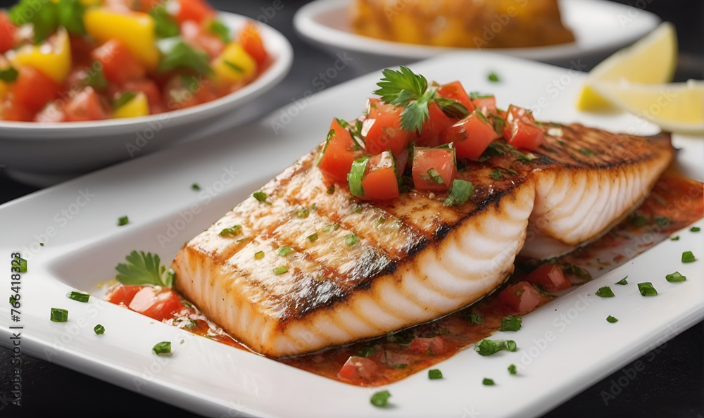grilled, spiced and sauteed fish grilled, spiced and sauteed fish