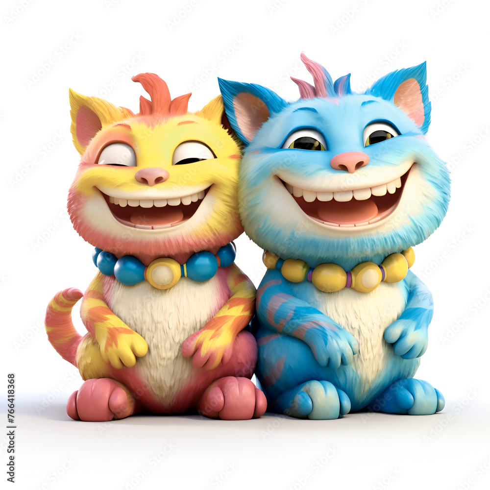 Fototapeta premium Enjoy this pet's vibrant, eye-catching, 3d colors.