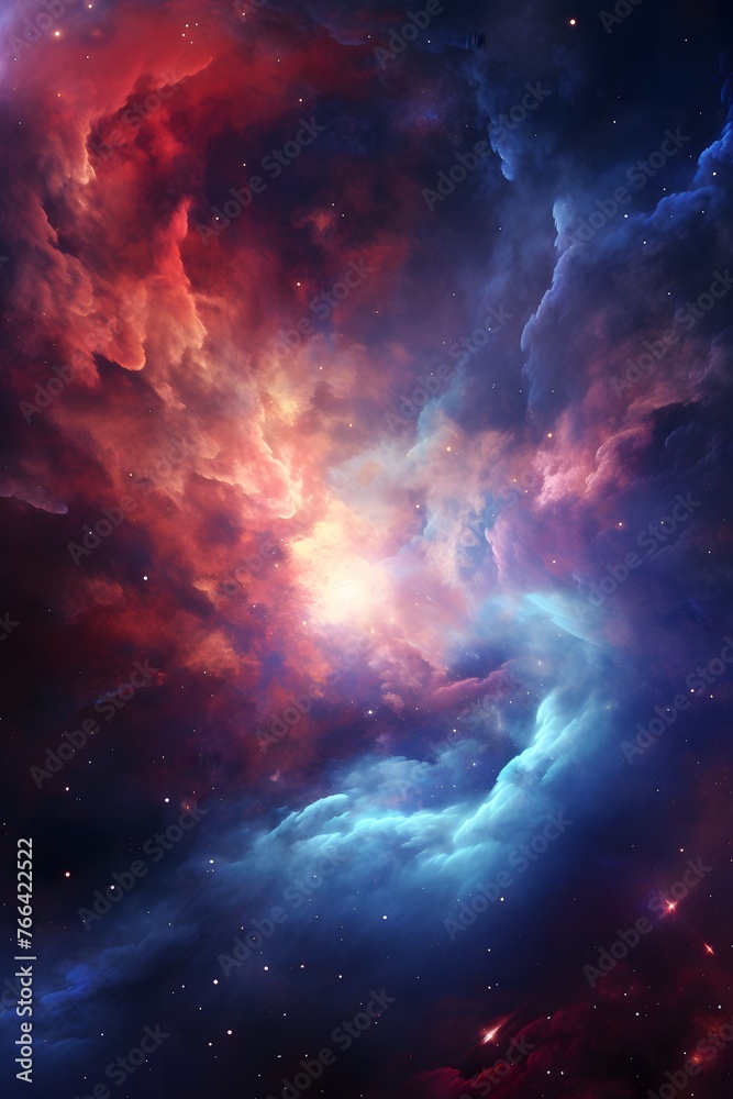 Fototapeta premium Swirling Cosmic Nebula