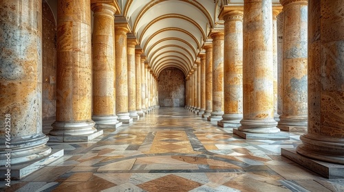 luxury palace marble pillar building