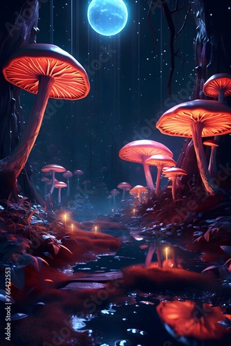 Enchanted Mushroom Grove