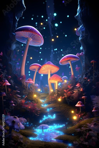 Enchanted Mushroom Grove © Dustin