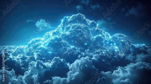 digital clouds background