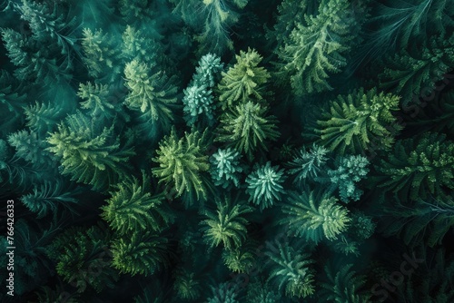 close up images of fir trees © Alexei