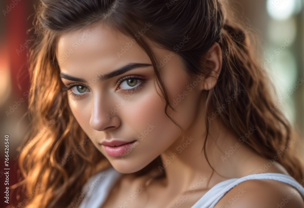 A Portrait Of Breathtakingly Gorgeous, Exotic, Beautiful Woman. A Portrait Of Breathtakingly Gorgeous, Exotic, Beautiful Woman.