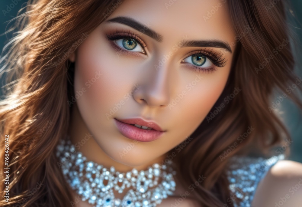 A Portrait Of Breathtakingly Gorgeous, Exotic, Beautiful Woman. A Portrait Of Breathtakingly Gorgeous, Exotic, Beautiful Woman.
