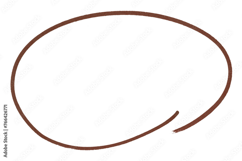Brown round brush isolated on transparent background. Brown round brush isolated on transparent background.