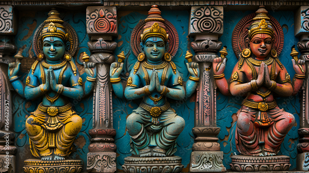 Icons Hinduism cultural heritage India Asia, generative ai