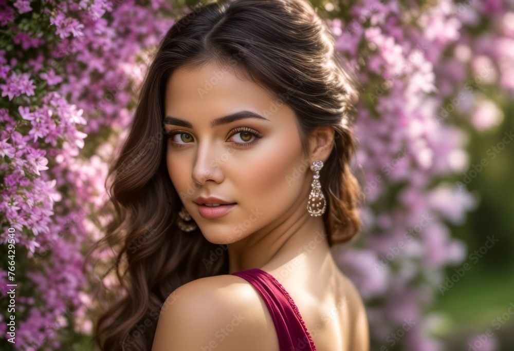 A Portrait Of Breathtakingly Gorgeous, Exotic, Beautiful Woman. A Portrait Of Breathtakingly Gorgeous, Exotic, Beautiful Woman.