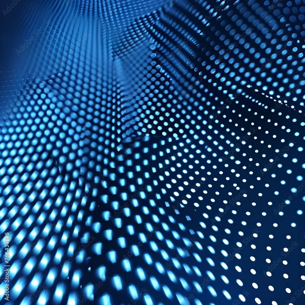 Blue Technology Lines with White Dots Blue Technology Lines with White Dots