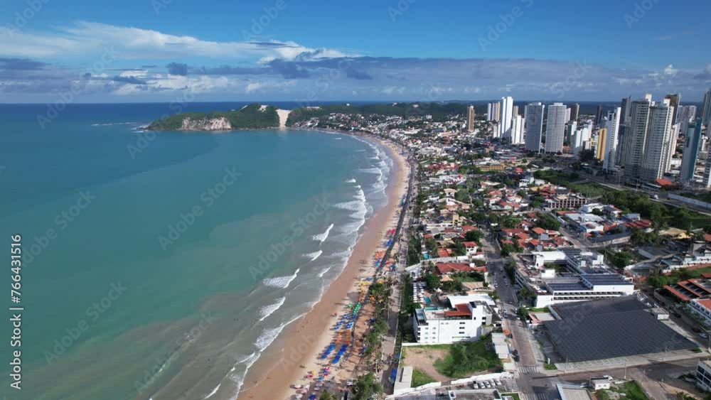 Aerial view of Ponta Negra beach, Morro do Careca, in Natal, Rio Grande do Norte, Brazil. Aerial view of Ponta Negra beach, Morro do Careca, in Natal, Rio Grande do Norte, Brazil.