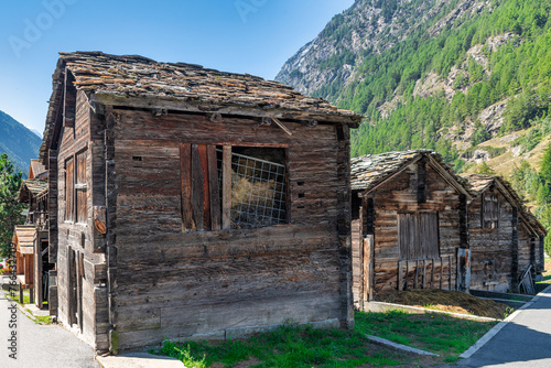 Traditional Mountain Cottage in the little village Täsch close to Zermatt, Switzerland