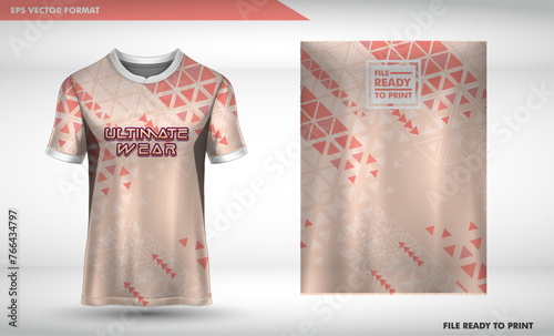 Soccer jersey and t-shirt sport mockup template, Graphic design for football kit or activewear uniforms, Ready for customize logo and name, Easily to change colors and lettering styles in your team.