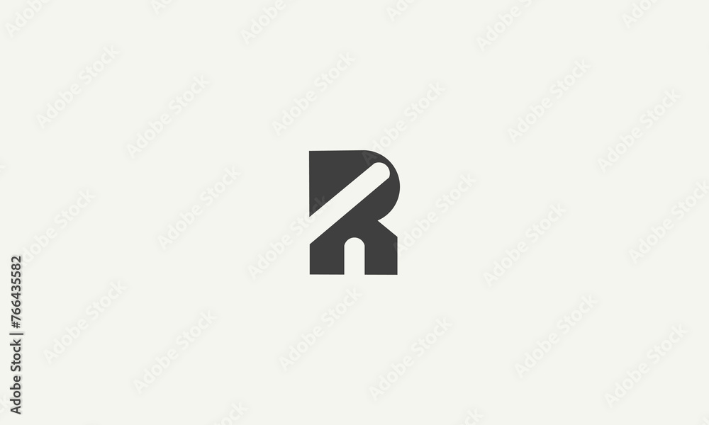 initial letter R monogram simple logo design vector illustration initial letter R monogram simple logo design vector illustration