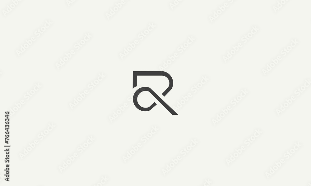 initial letter R monogram simple logo design vector illustration initial letter R monogram simple logo design vector illustration