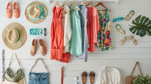  summer travel capsule wardrobe, offering mix-and-match pieces that fold compactly, resist wrinkles, photo