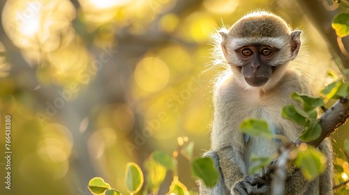 The Vervet monkey, scientifically known as Chlorocebus pygerythrus, can be found in Kruger National photo