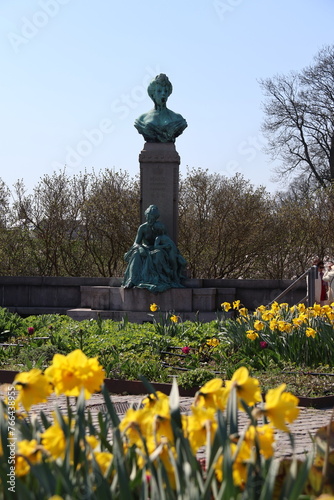 Statue of Princess Marie in Langelinie Park, Copenhagen, Denmark photo