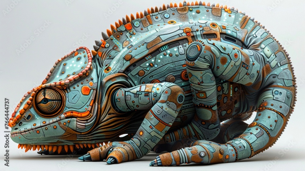 Robotic lion roaring, power and simplicity in biomechanical form