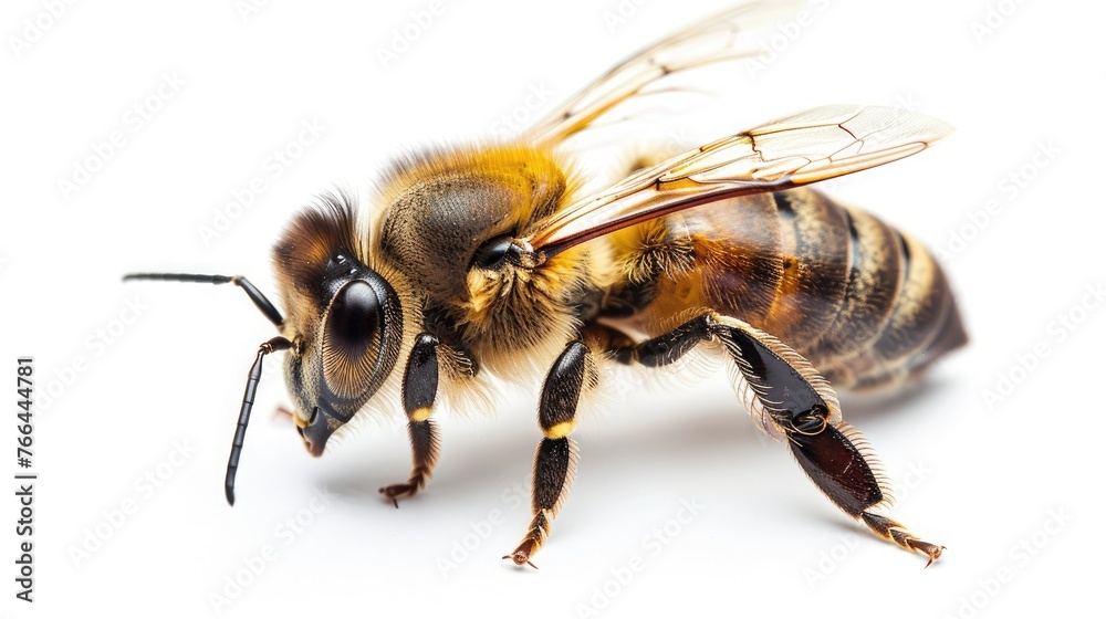 Big drone bee isolated on white Big drone bee isolated on white