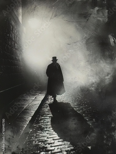 With each strike, Jack the Ripper taunted the law, vanishing like a ghost in the gaslit fog photo