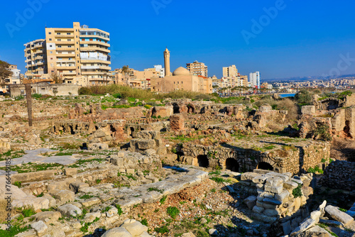 Lebanon Ancient city of Byblos on a sunny autumn day