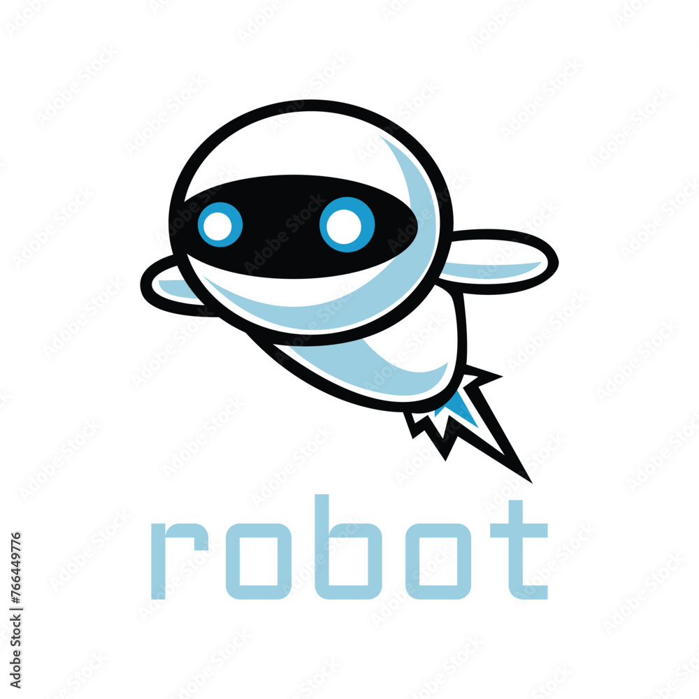 Robot logo design concept. universal robotic logo vector. Robot logo design concept. universal robotic logo vector.