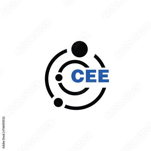 Schilderij op canvas CEE letter logo design on white background