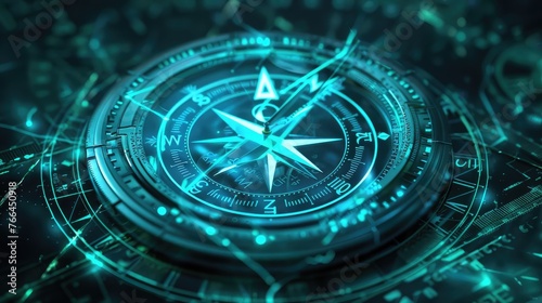 Wallpaper Mural Digital Compass: Strategic Explorer for Business Vision crisis Mission Path creative agency digital strategy market decisions Torontodigital.ca