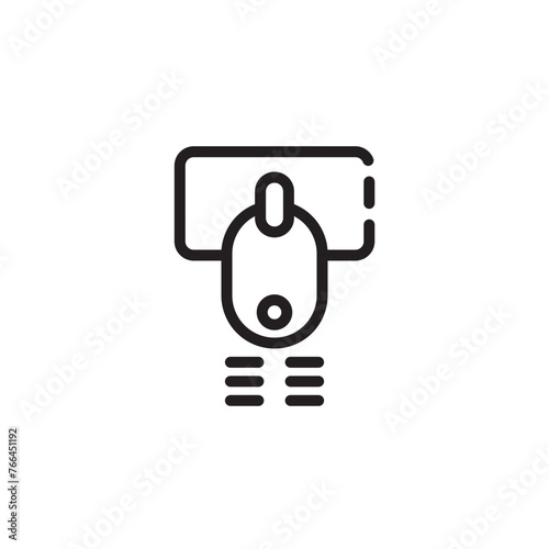 Fabric Zipper Zip Line Icon