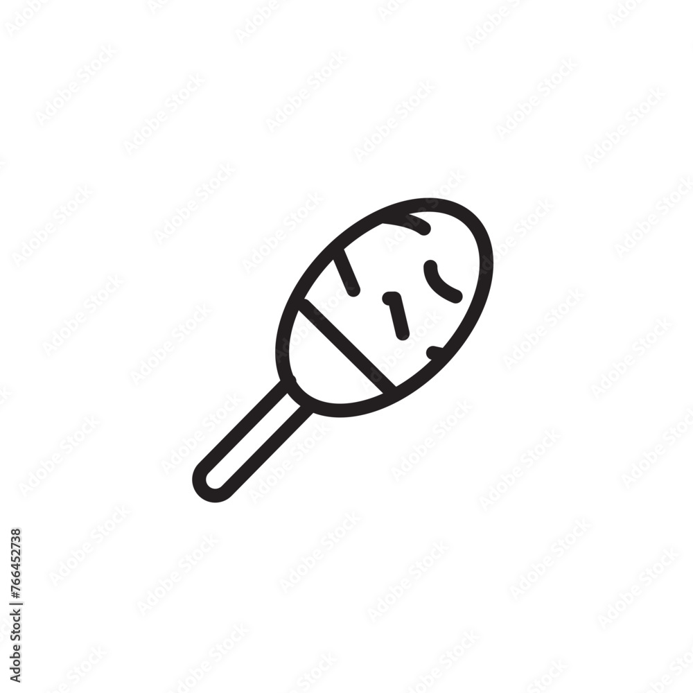 Maraca Music Shaker Line Icon Maraca Music Shaker Line Icon