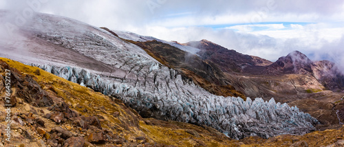 Beautiful Glacier of the Cayambe Volcano
