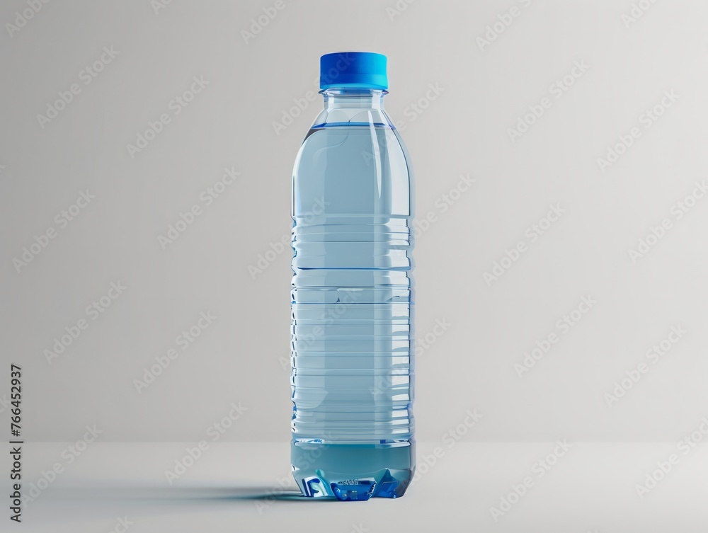 Water Bottle Mockup on white background. AI generative Water Bottle Mockup on white background. AI generative