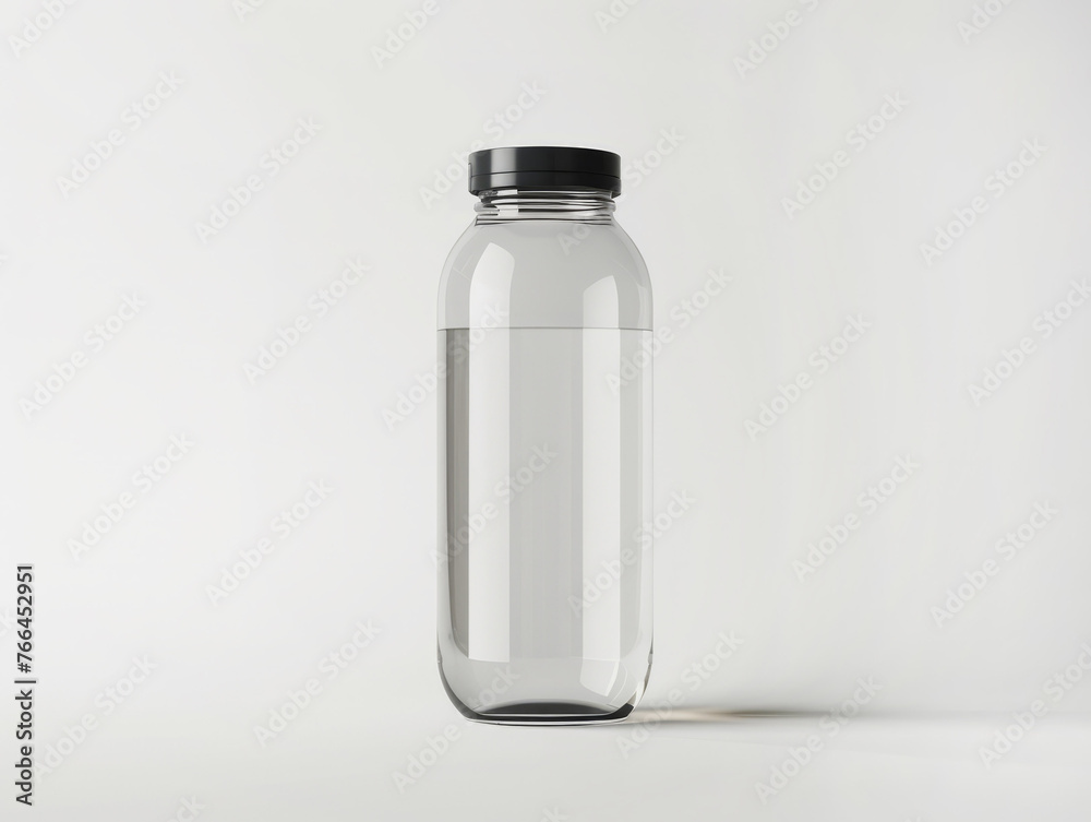 Water Bottle Mockup on white background. AI generative Water Bottle Mockup on white background. AI generative