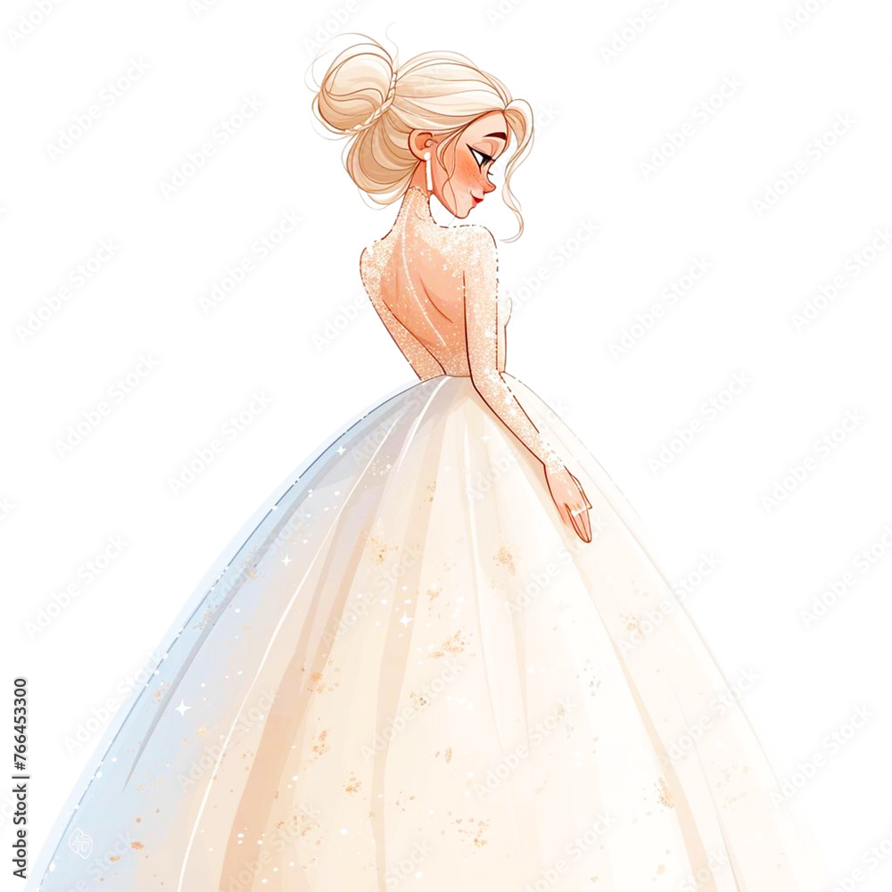 Watercolor Bride on transparent background PNG Watercolor Bride on transparent background PNG