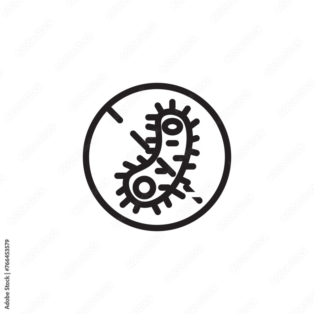 Fabric Bacteria Cloth Line Icon Fabric Bacteria Cloth Line Icon