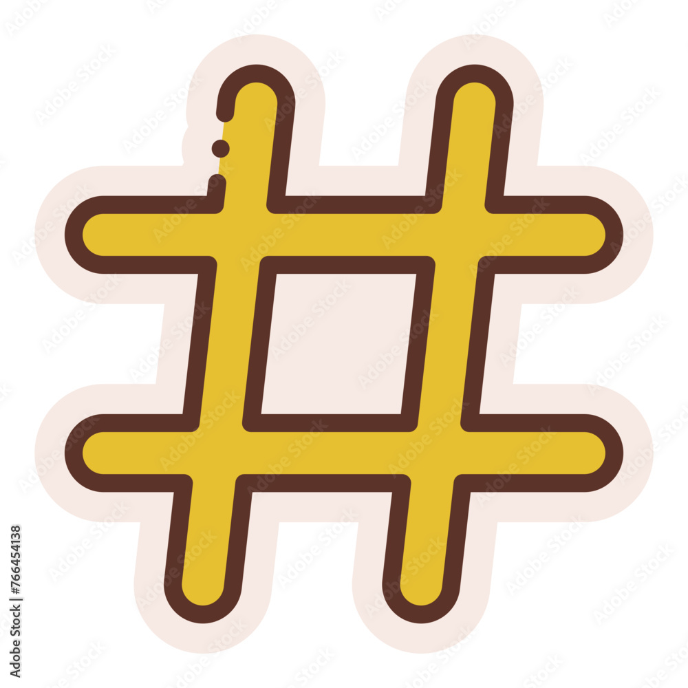 Fototapeta premium hashtag sticker