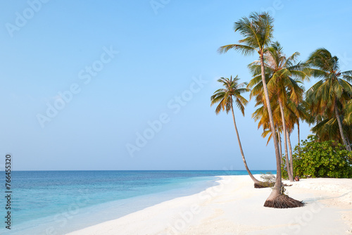 Fototapeta Naklejka Na Ścianę i Meble -  Paradise tropical island and blue lagoon