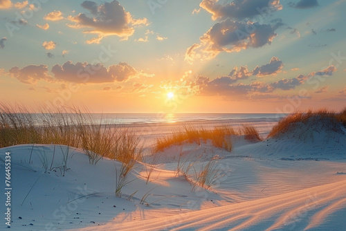 Sunset at the dune beach