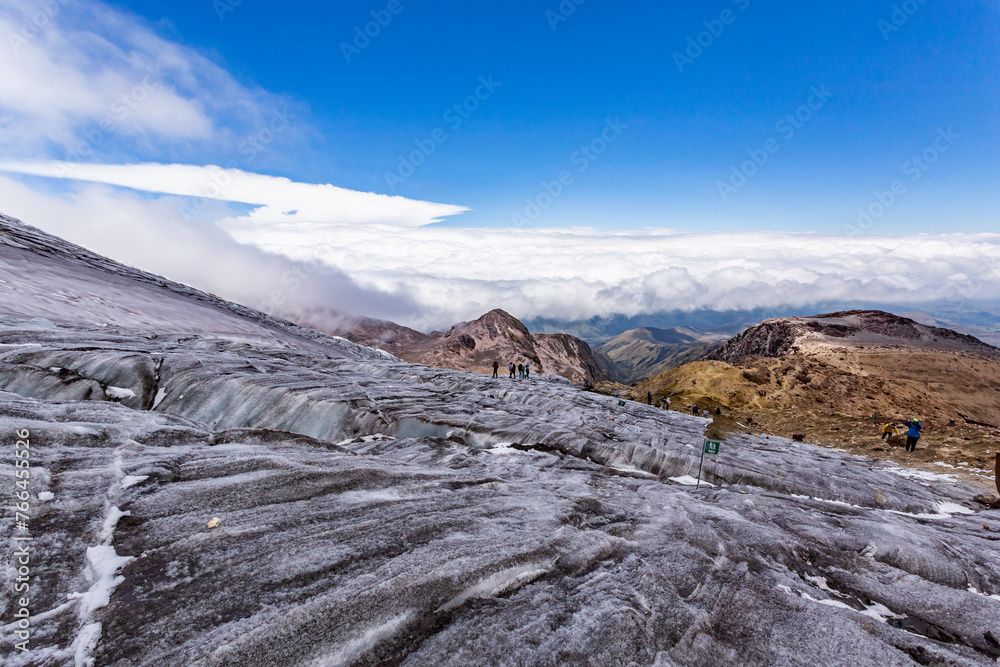 Beautiful Glacier of the Cayambe Volcano